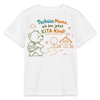 KitaKind Abschied von Mama - Stanley/Stella Kinder T-Shirt MINI CREATOR  - Weiß - Vorne - Maike (125cm)