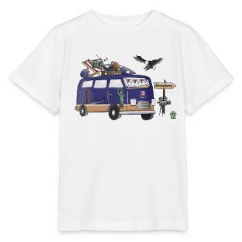 USA Camper Motiv Vanlife Camping Urlaub - Stanley/Stella Kinder T-Shirt MINI CREATOR  - Weiß - Vorne - Maike (125cm)