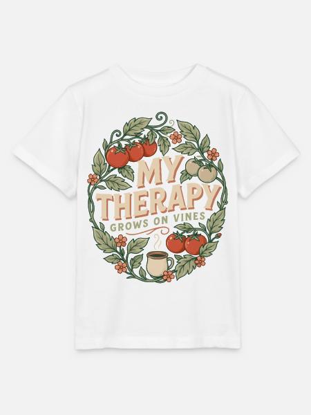 Meine Therapie wächst an Reben - Stanley/Stella Kinder T-Shirt MINI CREATOR - Weiß