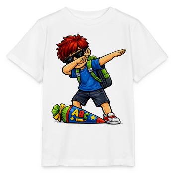 Dabbing ABC-Schütze rote Haare (Ginger) - Stanley/Stella Kinder T-Shirt MINI CREATOR  - Weiß - Vorne - Maike (125cm)