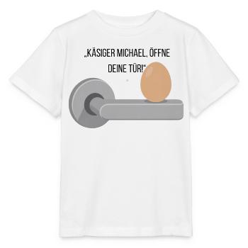 Käsiger Michael T-Shirt - Stanley/Stella Kinder T-Shirt MINI CREATOR  - Weiß - Vorne - Maike (125cm)