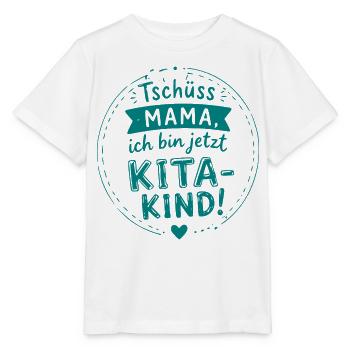 Tschüss Mama Kita Kind Design - Stanley/Stella Kinder T-Shirt MINI CREATOR  - Weiß - Vorne - Maike (125cm)