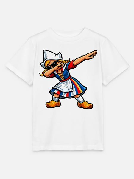 Dabbing Holländerin - Stanley/Stella Kinder T-Shirt MINI CREATOR  - Weiß
