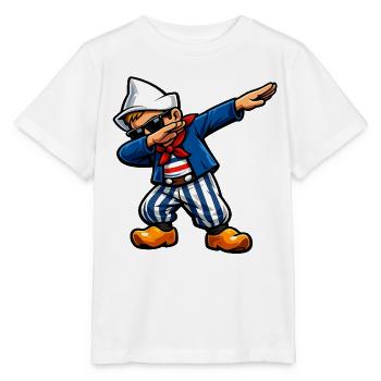 Dabbing Holländer - Stanley/Stella Kinder T-Shirt MINI CREATOR  - Weiß - Vorne - Maike (125cm)