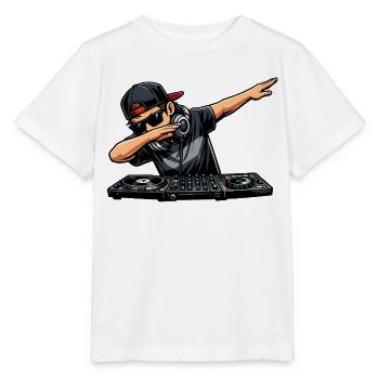 Dabbing DJ - Stanley/Stella Kinder T-Shirt MINI CREATOR  - Weiß - Vorne - Maike (125cm)