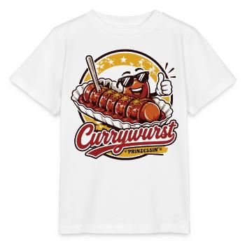 Currywurst Prinzessin | Fast Food Kult - Stanley/Stella Kinder T-Shirt MINI CREATOR  - Weiß - Vorne - Maike (125cm)