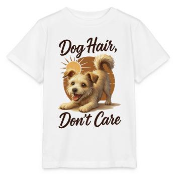 Dog Hair Don’t Care Puppy Hair Everywhere Merch - Stanley/Stella MINI CREATOR Kids’ T-Shirt - white - Front - Maike (125cm)