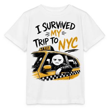 Taxi New York City Yellow Humor NYC Meme - Stanley/Stella MINI CREATOR Kids’ T-Shirt - white - Front - Maike (125cm)