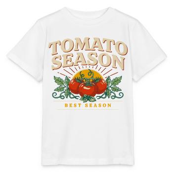 Tomatensaison: Beste Saison - Stanley/Stella Kinder T-Shirt MINI CREATOR  - Weiß - Vorne - Maike (125cm)