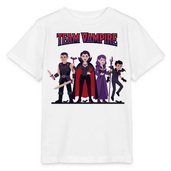 Team Vampir: Harte Freunde - Stanley/Stella Kinder T-Shirt MINI CREATOR  - Weiß - Vorne - Maike (125cm)