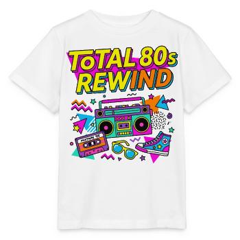 Total 80s Rewind - Stanley/Stella Kinder T-Shirt MINI CREATOR  - Weiß - Vorne - Maike (125cm)