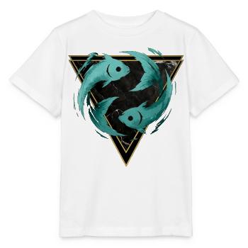 Fische-Wasserzeichen – Tierkreis von Kék-Ina - Stanley/Stella Kinder T-Shirt MINI CREATOR  - Weiß - Vorne - Maike (125cm)