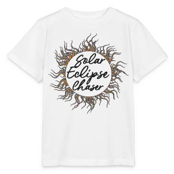 Solar eclipse chaser - Stanley/Stella Kinder T-Shirt MINI CREATOR  - Weiß - Vorne - Maike (125cm)