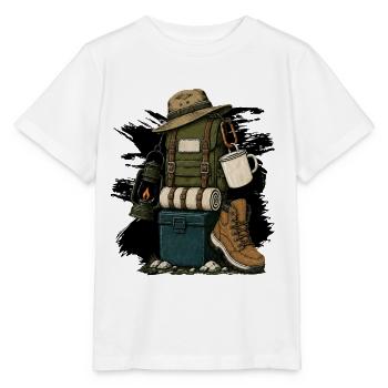 Wandern Motiv - Stanley/Stella Kinder T-Shirt MINI CREATOR  - Weiß - Vorne - Maike (125cm)