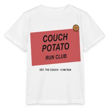 Couchpotato Laufclub - Stanley/Stella Kinder T-Shirt MINI CREATOR  - Weiß - Vorne - Maike (125cm)