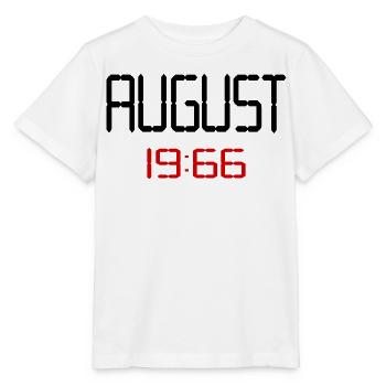 60. Geburtstag August 1966 - Stanley/Stella Kinder T-Shirt MINI CREATOR  - Weiß - Vorne - Maike (125cm)