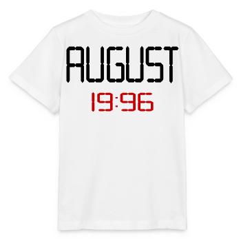 August 1996 - 30. Geburtstag - Stanley/Stella Kinder T-Shirt MINI CREATOR  - Weiß - Vorne - Maike (125cm)