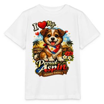 Aspin-Hund – Stolz der Philippinen - Stanley/Stella Kinder T-Shirt MINI CREATOR  - Weiß - Vorne - Maike (125cm)