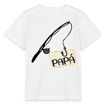 Spanischer Fischer, Papa - Stanley/Stella Kinder T-Shirt MINI CREATOR  - Weiß - Vorne - Maike (125cm)