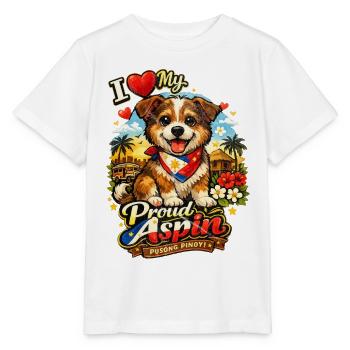 Aspin-Hund – Stolz der Philippinen - Stanley/Stella Kinder T-Shirt MINI CREATOR  - Weiß - Vorne - Maike (125cm)