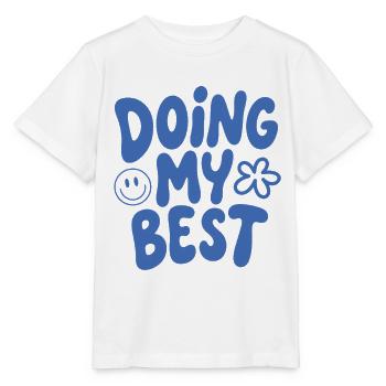 Doing My Best Saying - Stanley/Stella MINI CREATOR Kids’ T-Shirt - white - Front - Maike (125cm)