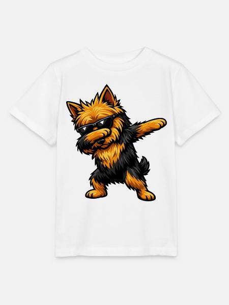 Dabbing Australian Terrier - Stanley/Stella Kinder T-Shirt MINI CREATOR - Weiß