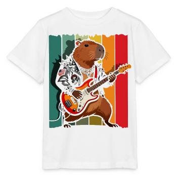 Life is Better with Capybaras - Süßes Nagetier - Stanley/Stella Kinder T-Shirt MINI CREATOR  - Weiß - Vorne - Maike (125cm)