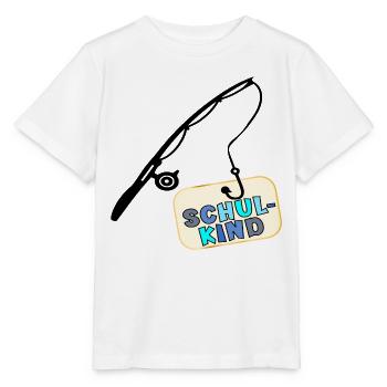 Schulstart Schulkind Angeln - Stanley/Stella Kinder T-Shirt MINI CREATOR  - Weiß - Vorne - Maike (125cm)