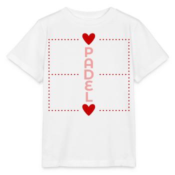 Liebe Padel Tennis - Stanley/Stella Kinder T-Shirt MINI CREATOR  - Weiß - Vorne - Maike (125cm)
