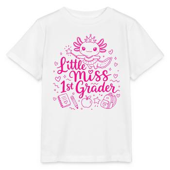 Little Miss Erstklässler – Süßer Axolotl - Stanley/Stella Kinder T-Shirt MINI CREATOR  - Weiß - Vorne - Maike (125cm)