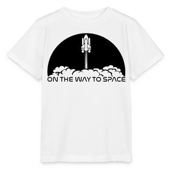 Take-off under a black sun - Stanley/Stella MINI CREATOR Kids’ T-Shirt - white - Front - Maike (125cm)