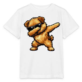 Dabbing Norfolk Terrier im Comic Stil - Stanley/Stella Kinder T-Shirt MINI CREATOR  - Weiß - Vorne - Maike (125cm)