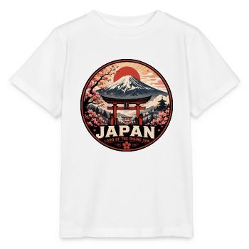 Japan Rising Sun Vintage Travel Badge - Stanley/Stella MINI CREATOR Kids’ T-Shirt - white - Front - Maike (125cm)