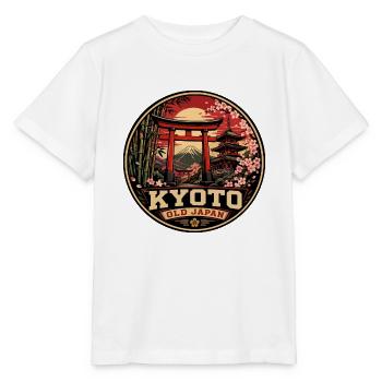 Kyoto Old Japan Vintage-Reiseabzeichen - Stanley/Stella Kinder T-Shirt MINI CREATOR  - Weiß - Vorne - Maike (125cm)