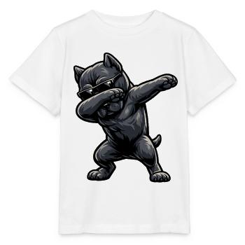 Dabbing Cane Corso in Comic Style - Stanley/Stella MINI CREATOR Kids’ T-Shirt - white - Front - Maike (125cm)