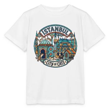 Istanbul Türkei Katzen - Stanley/Stella Kinder T-Shirt MINI CREATOR  - Weiß - Vorne - Maike (125cm)