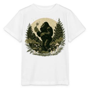 Bigfoot Forest Mushroom Natural Folklore - Stanley/Stella MINI CREATOR Kids’ T-Shirt - white - Front - Maike (125cm)