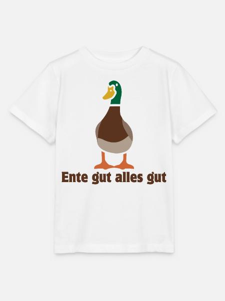 Ente gut alles gut | Cartoon - Stanley/Stella Kinder T-Shirt MINI CREATOR - Weiß