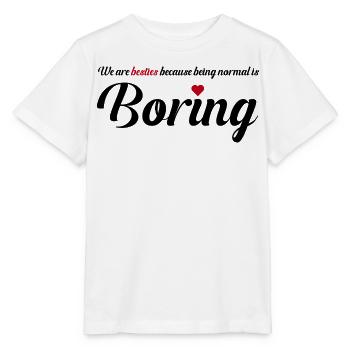 Besties Heart Friendship Design - Stanley/Stella MINI CREATOR Kids’ T-Shirt - white - Front - Maike (125cm)