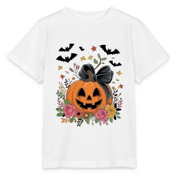 Halloween Pumpkin - Stanley/Stella MINI CREATOR Kids’ T-Shirt - white - Front - Maike (125cm)