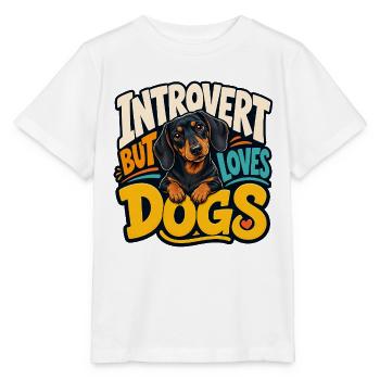Dachshund - Stanley/Stella MINI CREATOR Kids’ T-Shirt - white - Front - Maike (125cm)