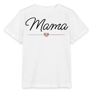 Mom Heart Gift Mother's Day Family - Stanley/Stella MINI CREATOR Kids’ T-Shirt - white - Front - Maike (125cm)