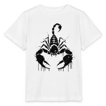 Scorpio Black Ink Silhouette - Stanley/Stella MINI CREATOR Kids’ T-Shirt - white - Front - Maike (125cm)