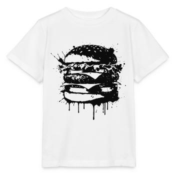 Black Street Art Burger - Stanley/Stella MINI CREATOR Kids’ T-Shirt - white - Front - Maike (125cm)