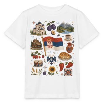 Serbia | Balkans, Tradition & Homeland - Stanley/Stella MINI CREATOR Kids’ T-Shirt - white - Front - Maike (125cm)