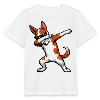 Dabbing Podenco Ibicenco - Stanley/Stella MINI CREATOR Kids’ T-Shirt - white - Front - Maike (125cm)