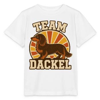 Team Dachshund – Funny Dog Love Saying - Stanley/Stella MINI CREATOR Kids’ T-Shirt - white - Front - Maike (125cm)