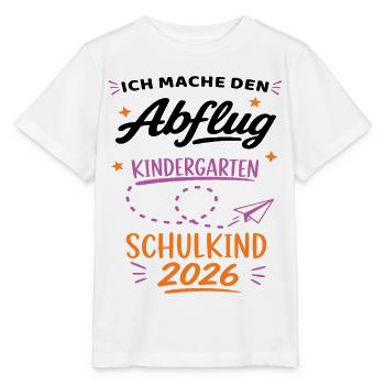 Schulkind 2026 Einschulung Kindergarten Abschied - Stanley/Stella Kinder T-Shirt MINI CREATOR  - Weiß - Vorne - Maike (125cm)