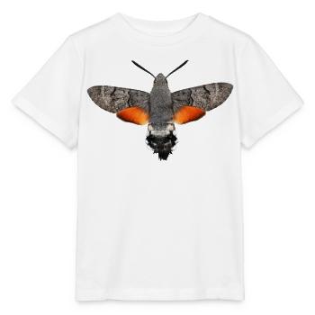 Hummingbird Hawk Moth Macroglossum stellatarum - Stanley/Stella MINI CREATOR Kids’ T-Shirt - white - Front - Maike (125cm)