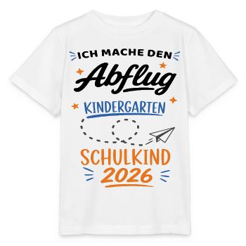 Schulkind 2026 Einschulung Kindergarten Abschied - Stanley/Stella Kinder T-Shirt MINI CREATOR  - Weiß - Vorne - Maike (125cm)
